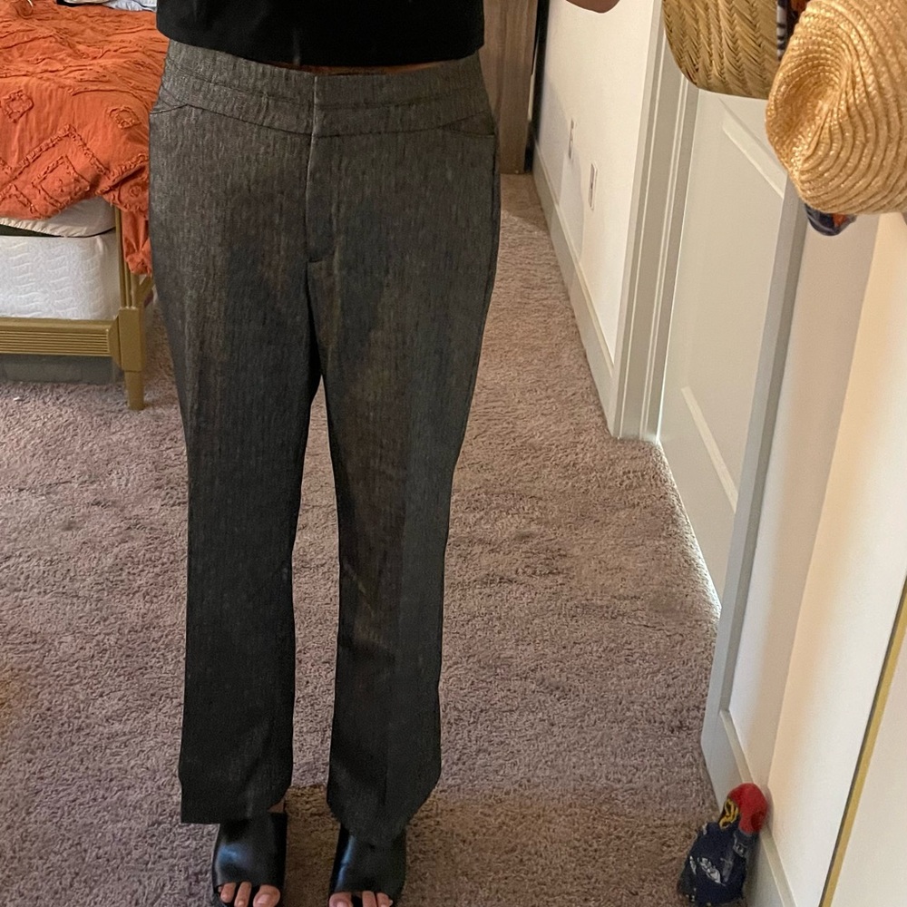 The LOFT Gray Pinstripe Trousers